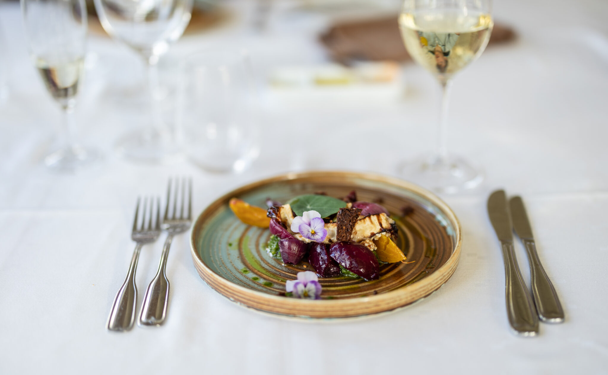 A la carte middag på Hestraviken hotell i Småland